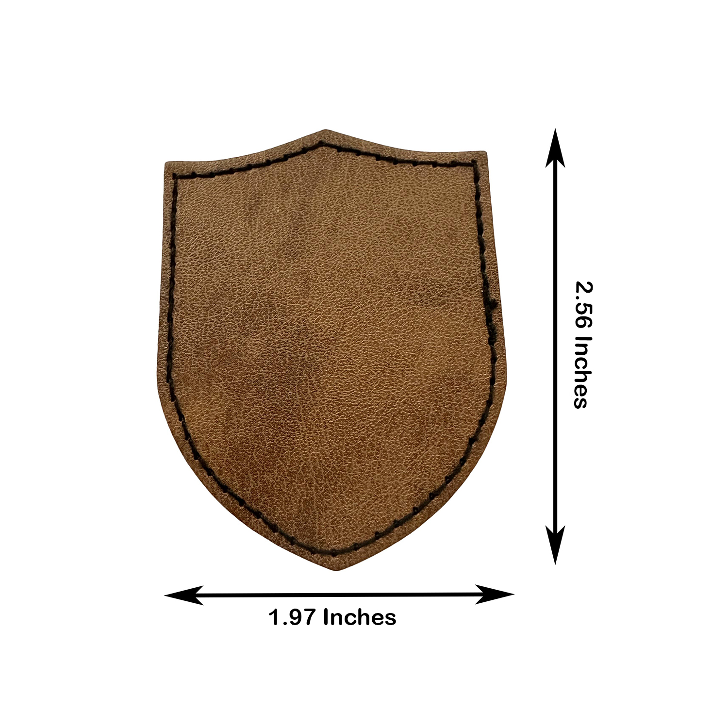 Shield Shape Leatherette Patch 4