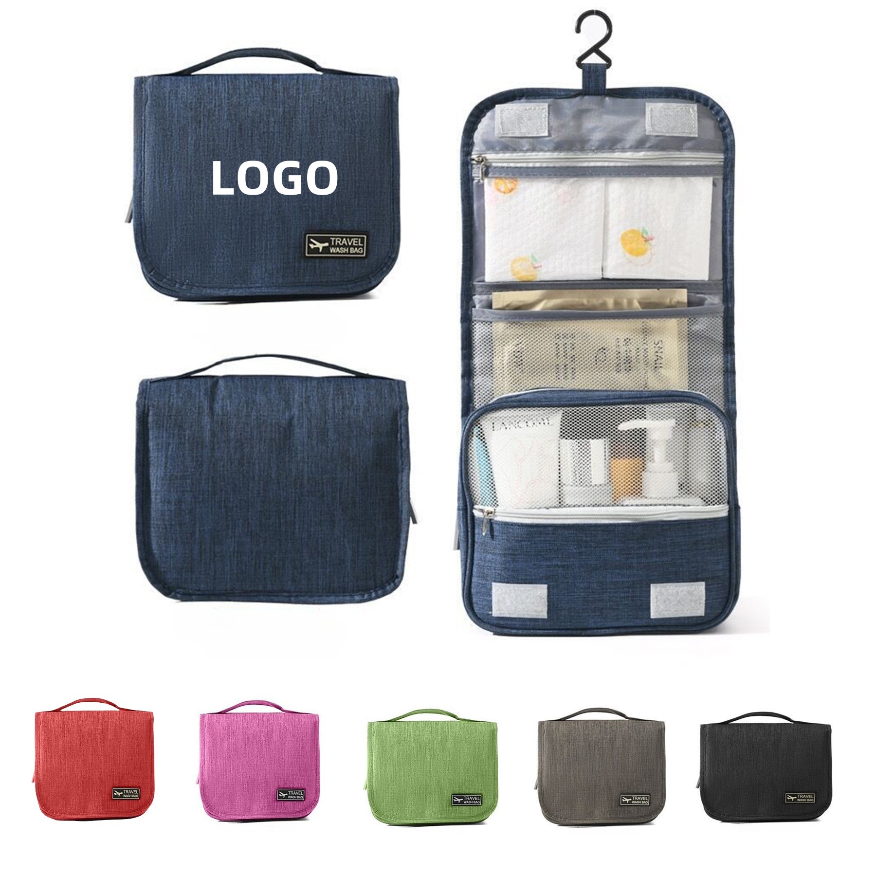 Toiletry Bag with Hanging Hook