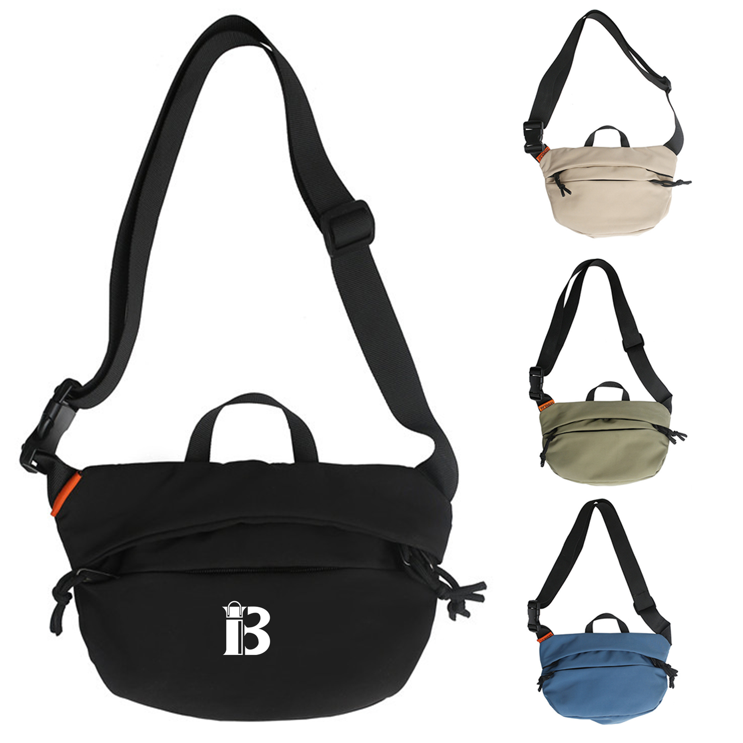 Unisex Adjustable Nylon Sport Crossbody Bag 2
