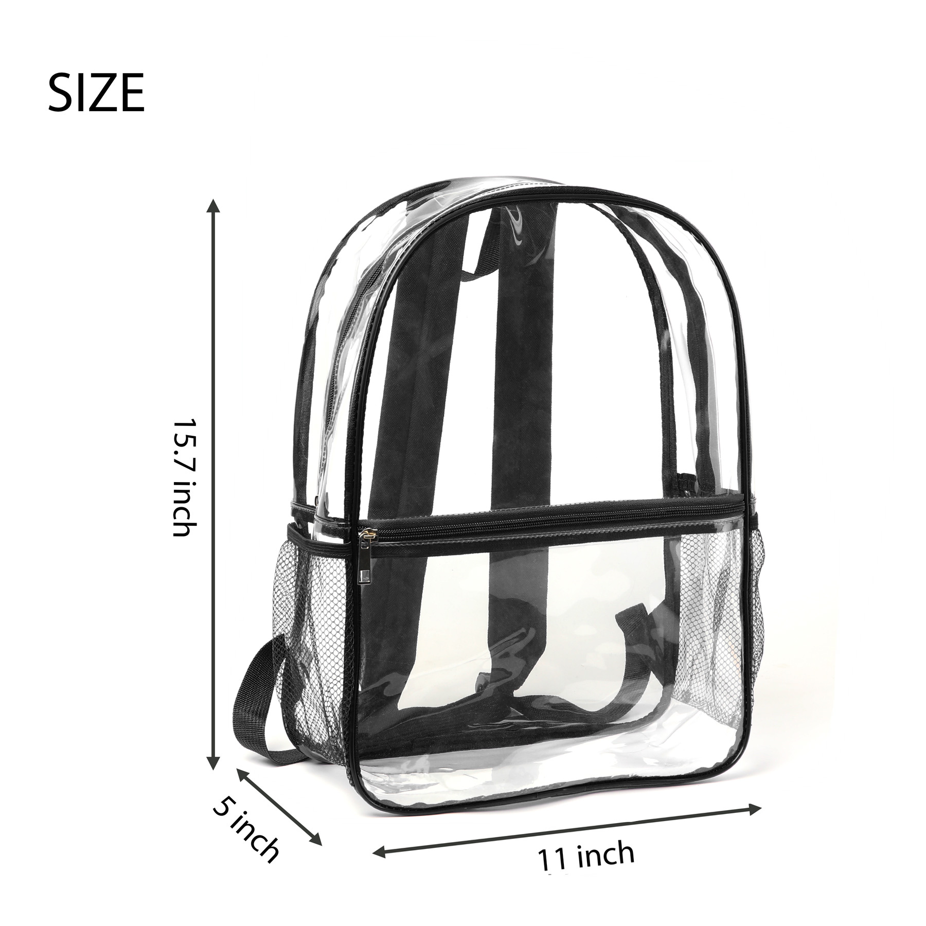 Heavy Duty Multi-Function PVC Transparent Backpack 9