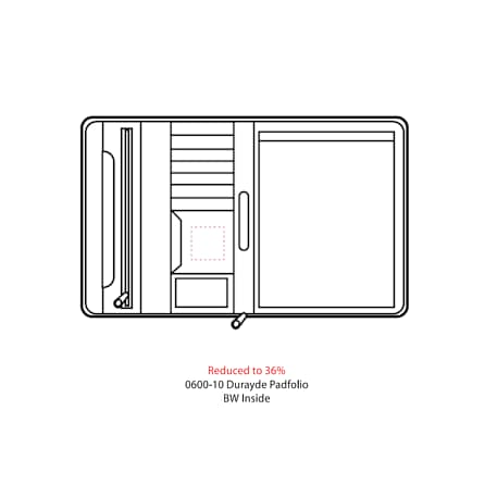 FSC® Mix Executive DuraHyde Zippered Padfolio 146