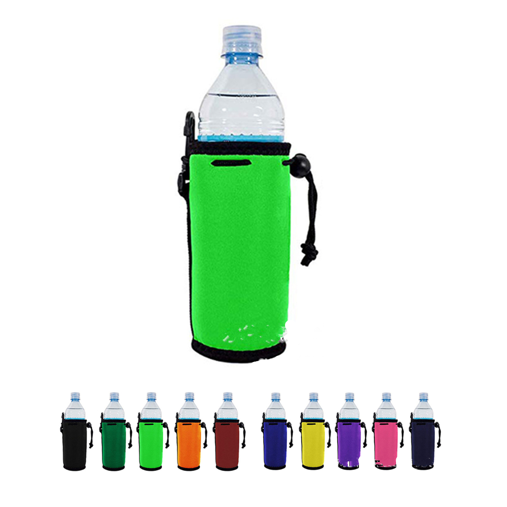 Basic Collapsible Water Bottle Cooler Bottle Bag, custom koozie with logo imprint 3