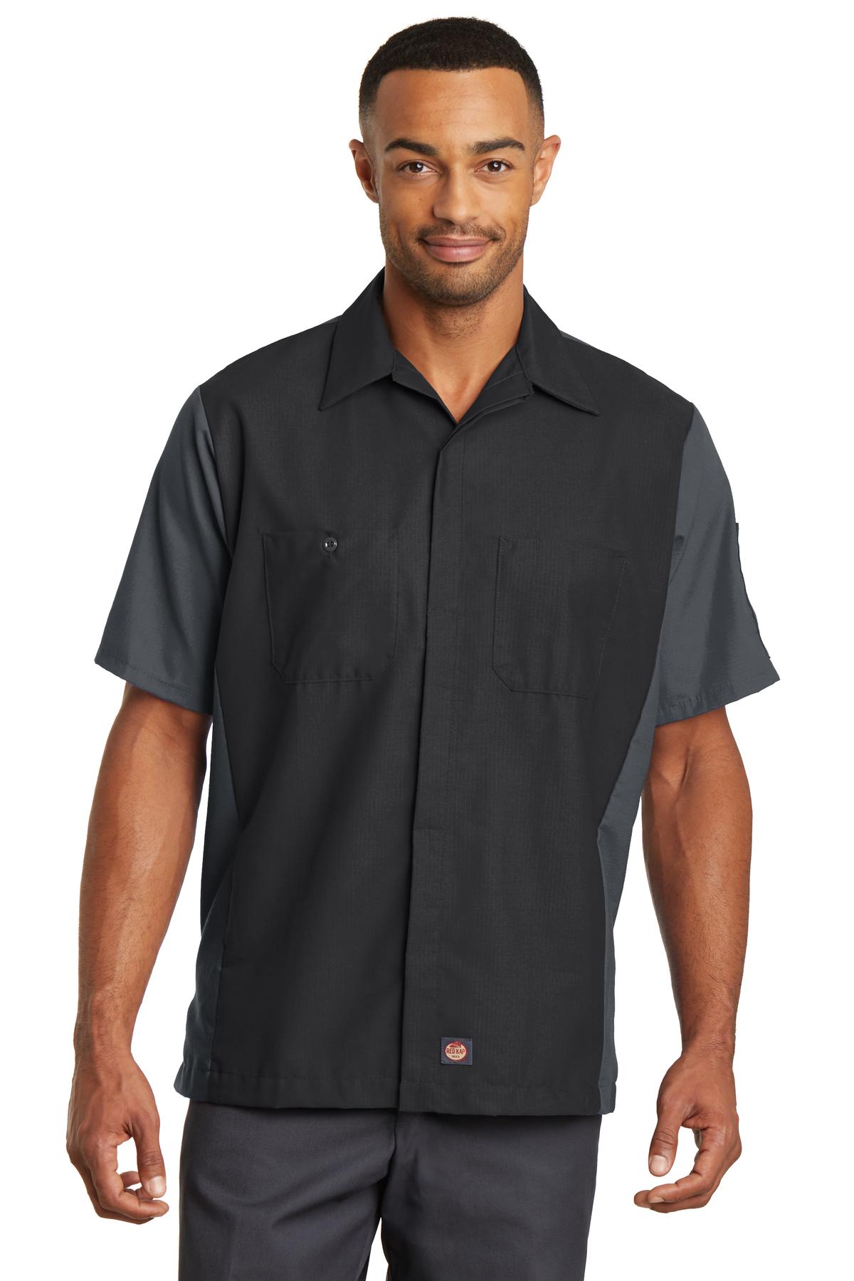 Red Kap Short Sleeve Ripstop Crew Shirt. SY20 8