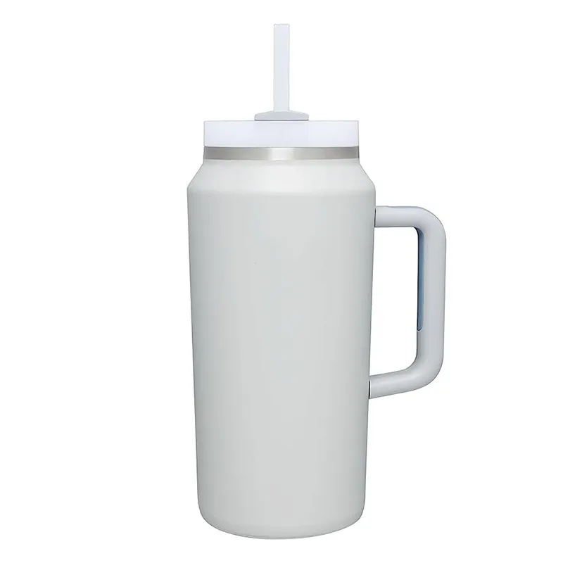 64oz Insulated Water Bottle With Handle Straw, custom water bottle with logo imprint 2
