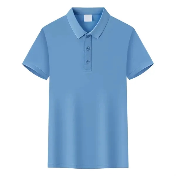 Short Sleeve Cotton Polo Shirt in Mercerized Fabric 4