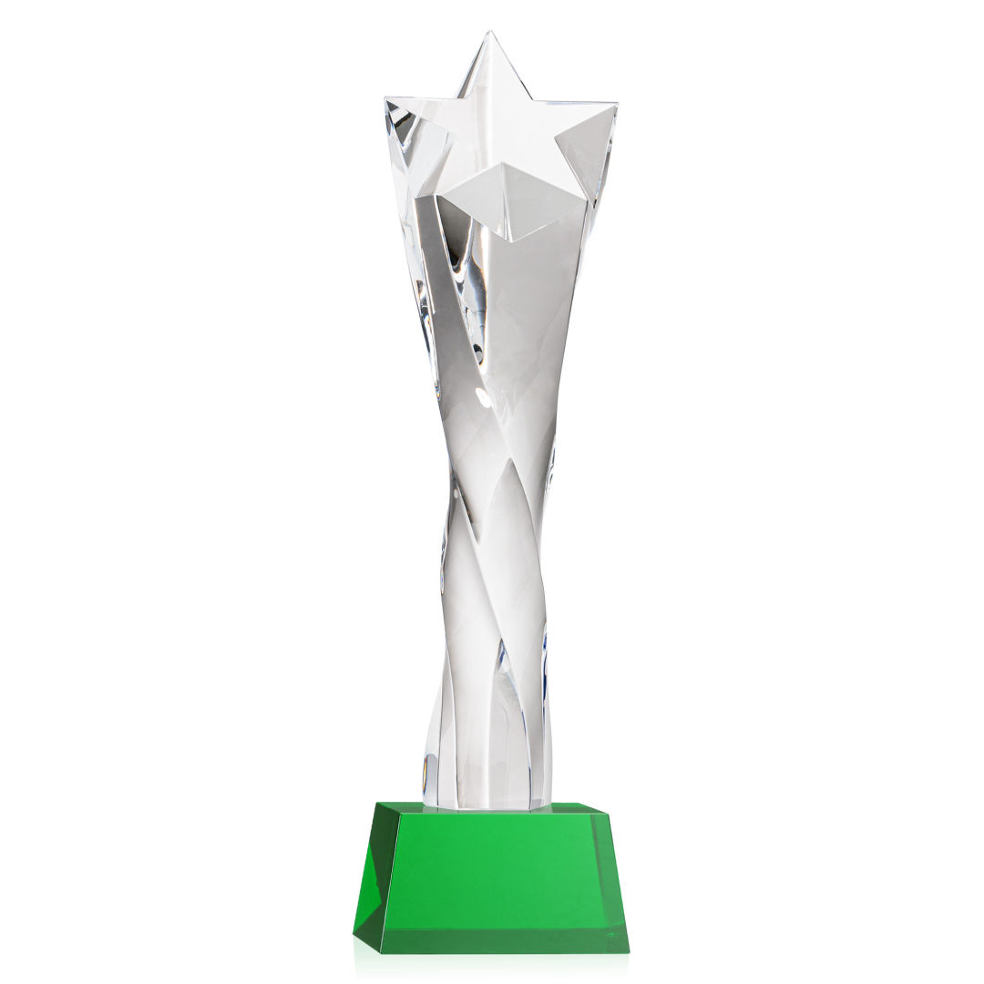 Arlington Star Award on Robson Base - Green 4