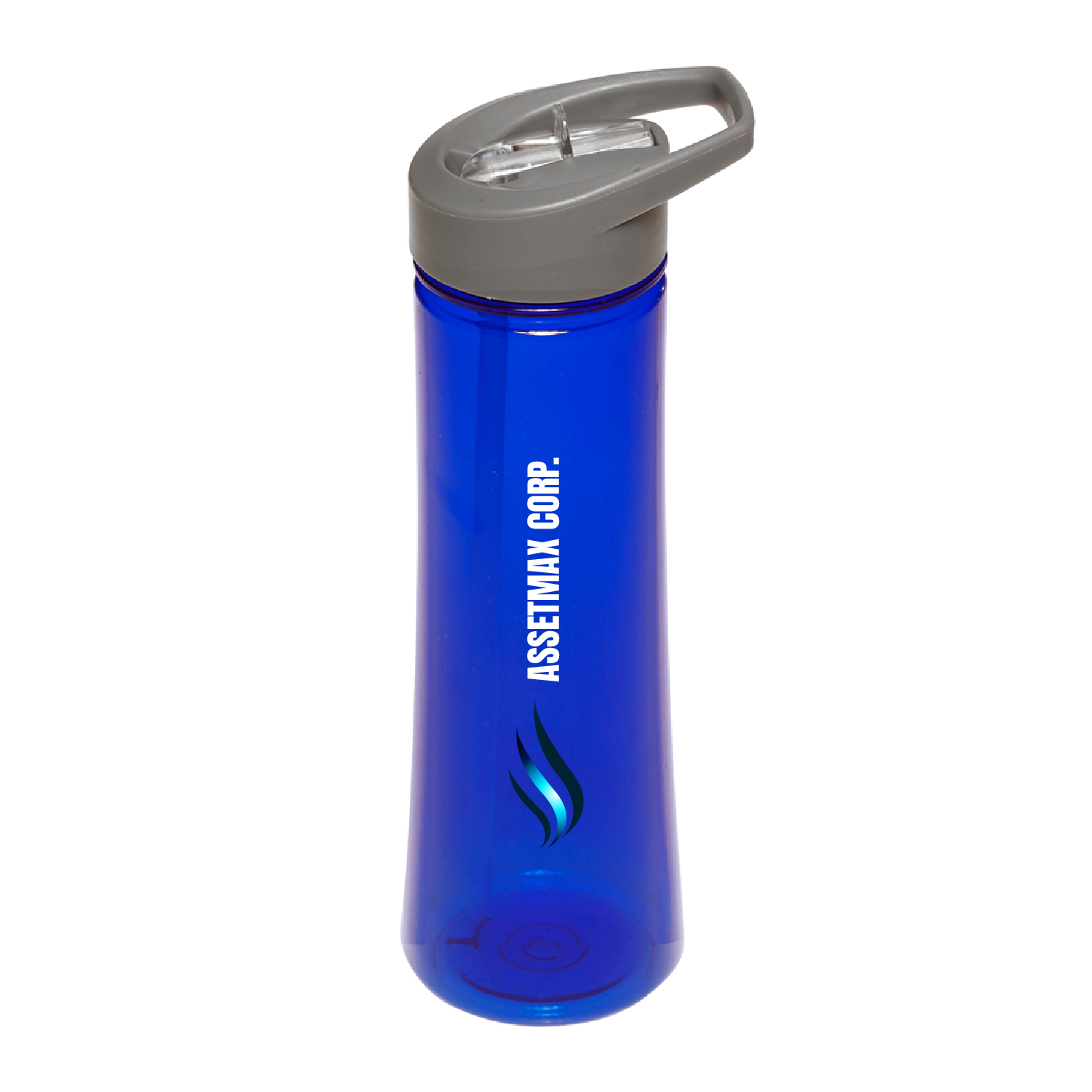 22 oz. Aqua Plastic Sports Water Bottle (Full Color Imprint) 13