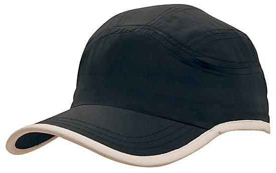 Microfibre Sports Cap with Trim on Edge of Crown & Peak 3