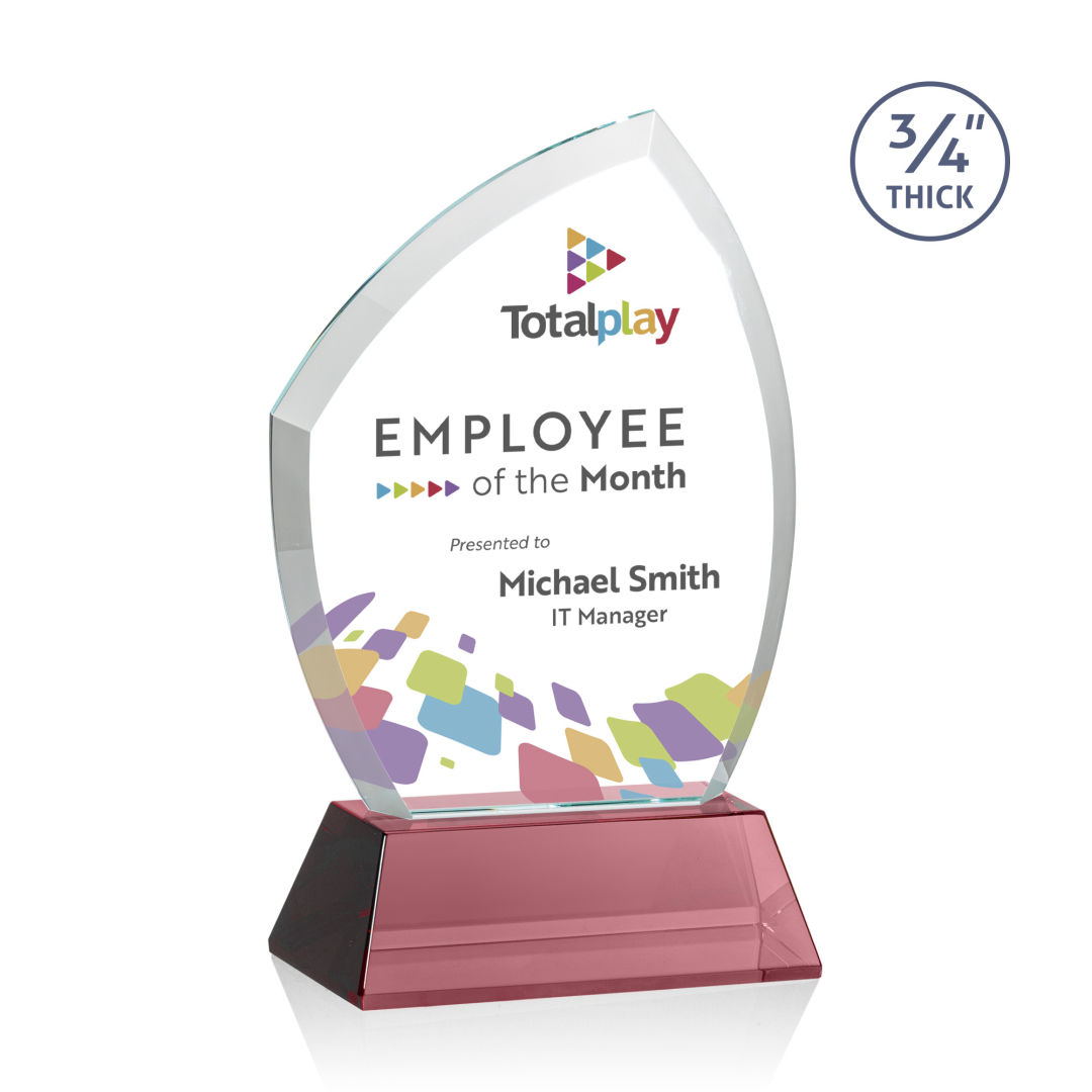 Daltry VividPrint™ Award on Newhaven Base - Red 6
