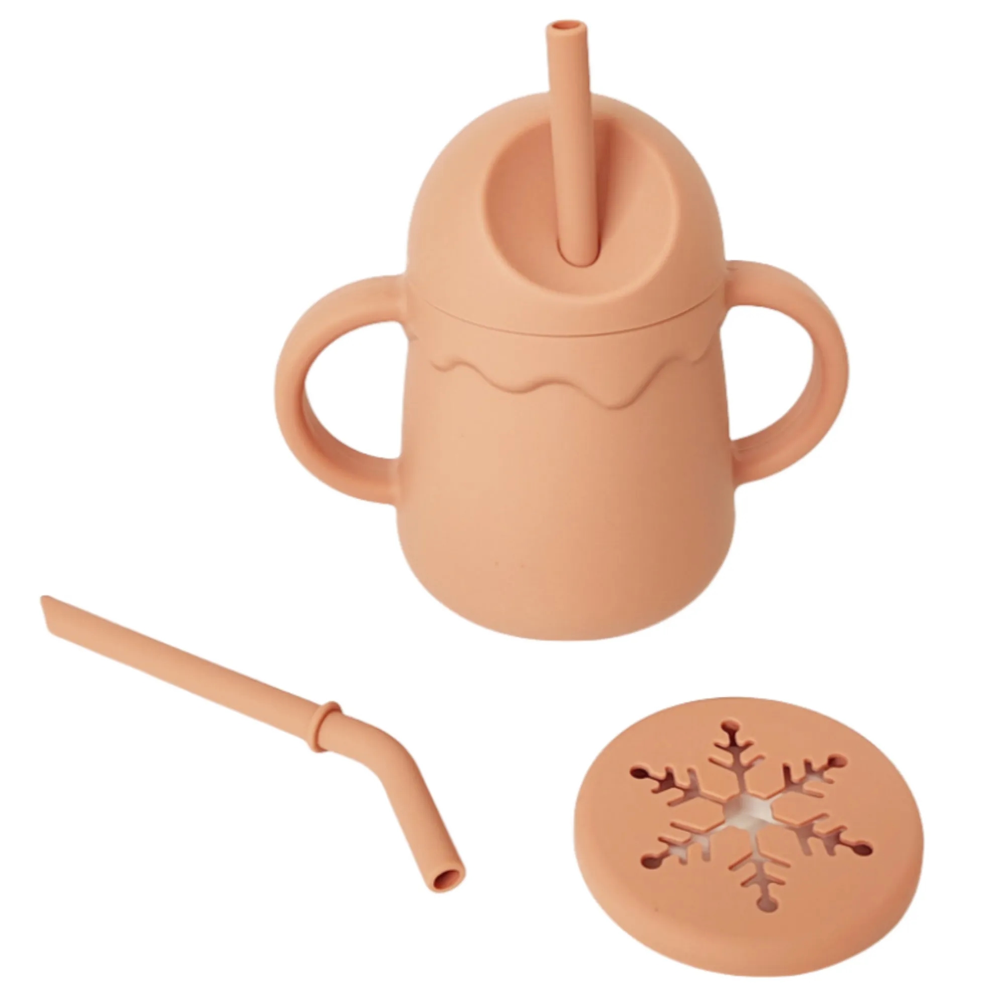 Silicone Baby Double-Handle Drinking Cup 5