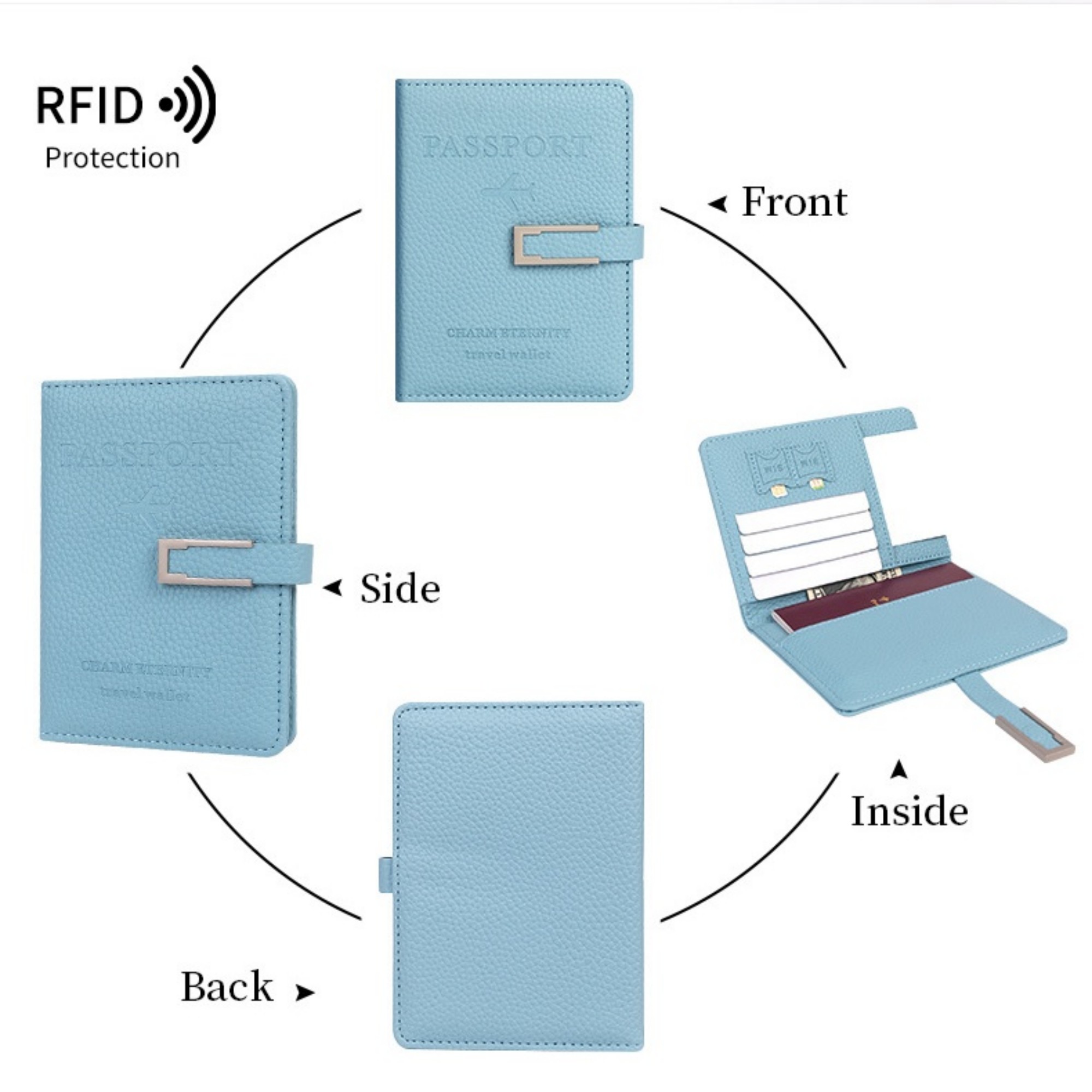 PU Leather Passport Holder 4