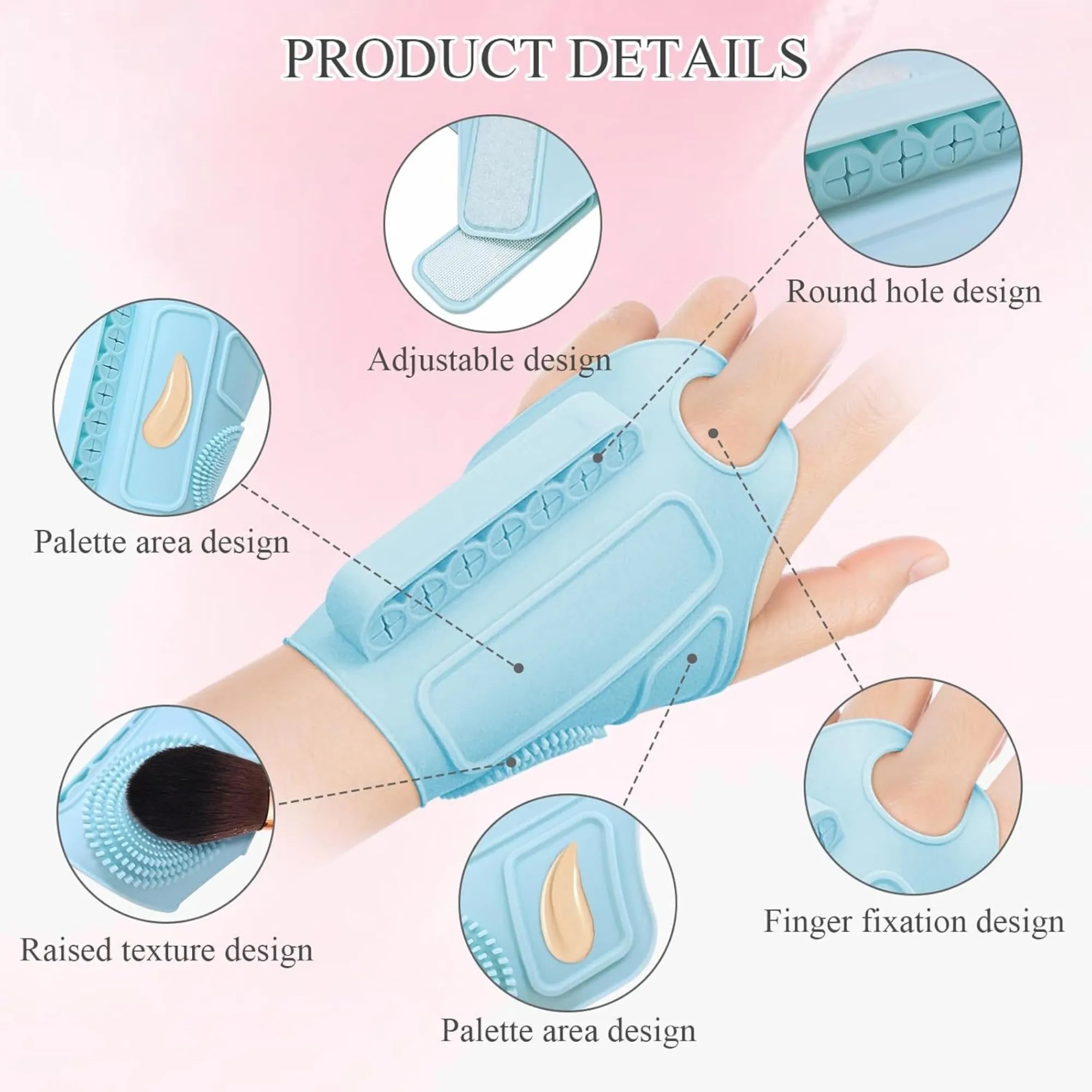 Silicone Makeup Helper, Multifunctional Beauty Wrist Strap 5