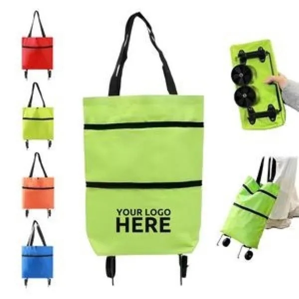 Collapsible Trolley Grocery Shopping Bag Cart 4
