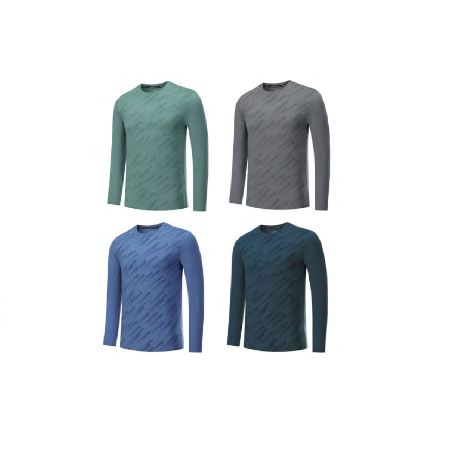 Men's Running Long Sleeve T-Shirt- Stock Style 10 2