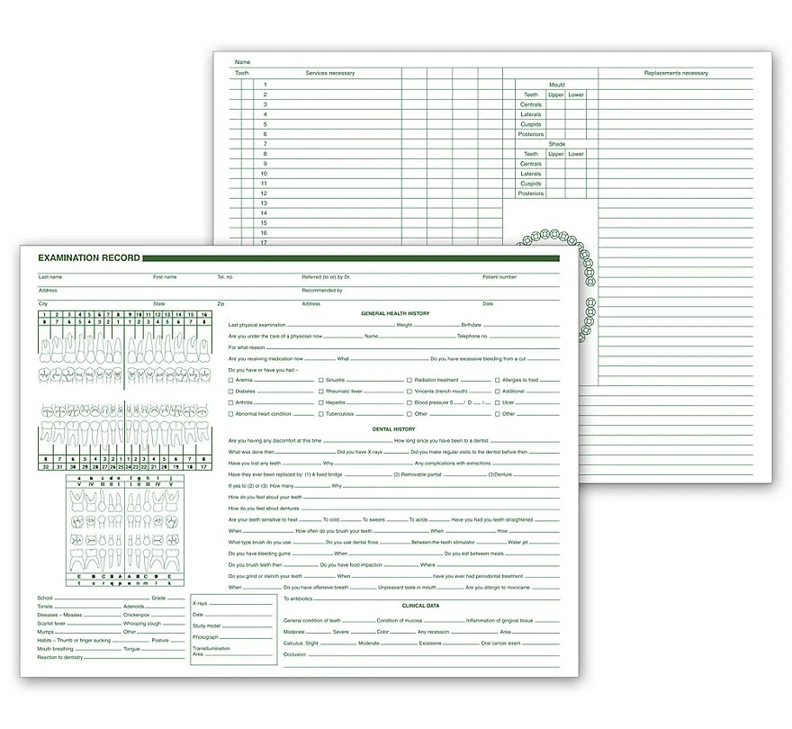 Dental Examination Records 1