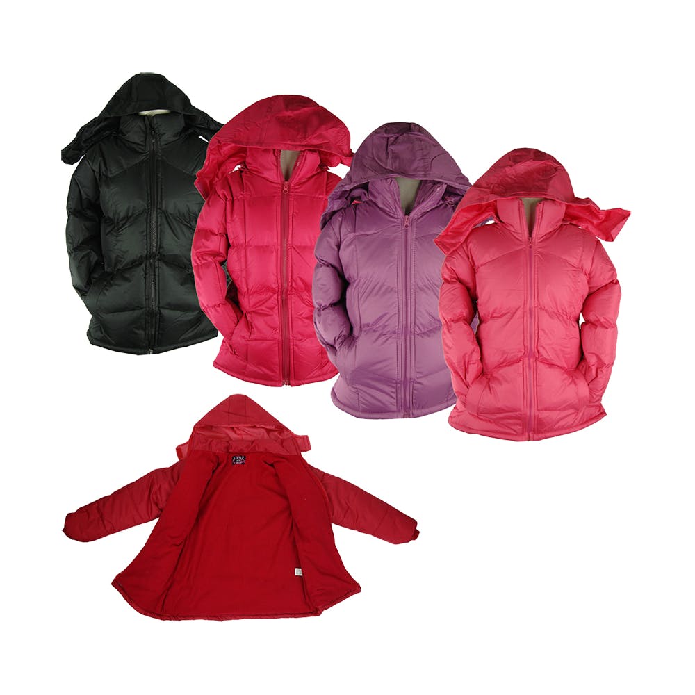 Girls' Fleece Lined Jacket - Assorted Colors 4-18 1