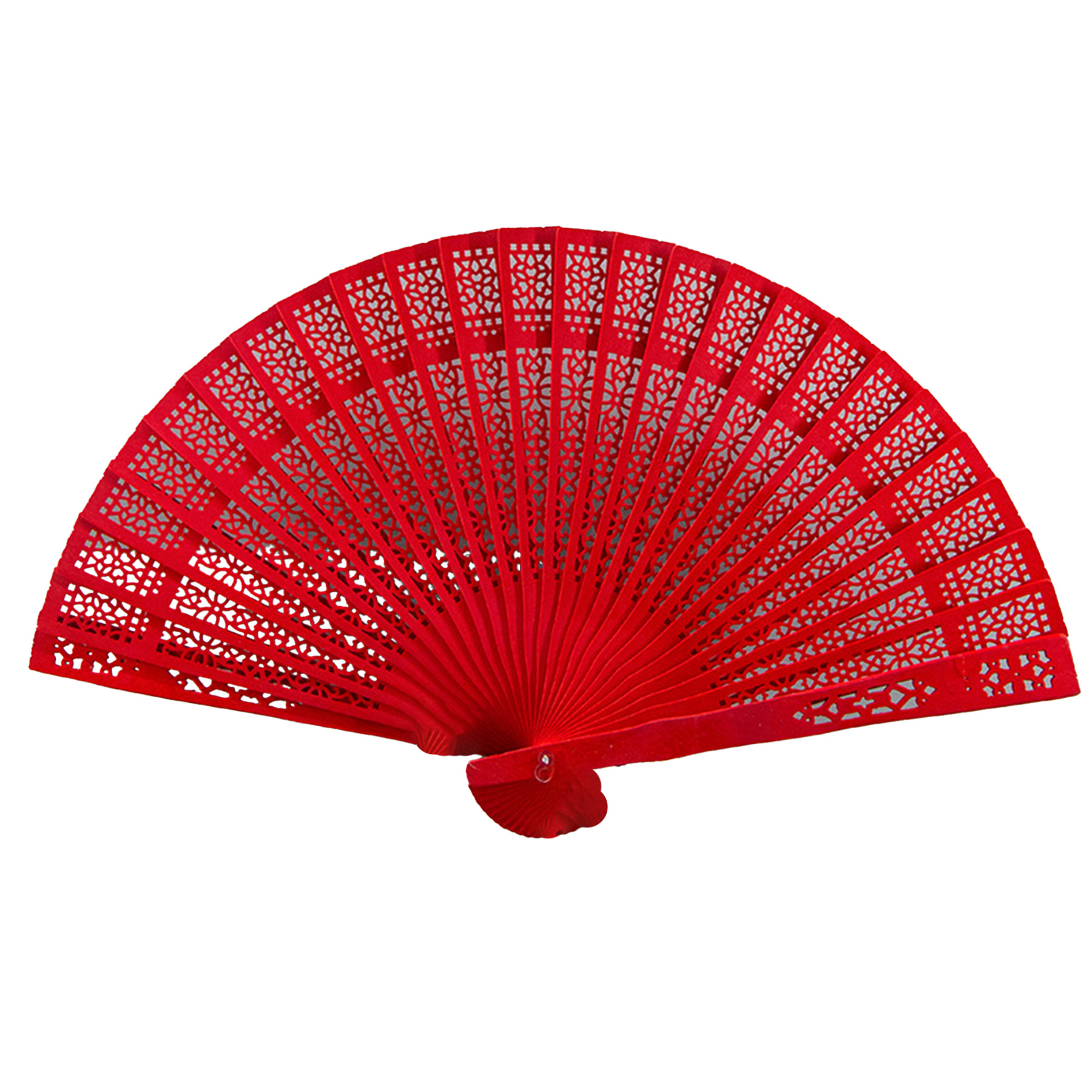 Carved Wooden Folding Fan 4
