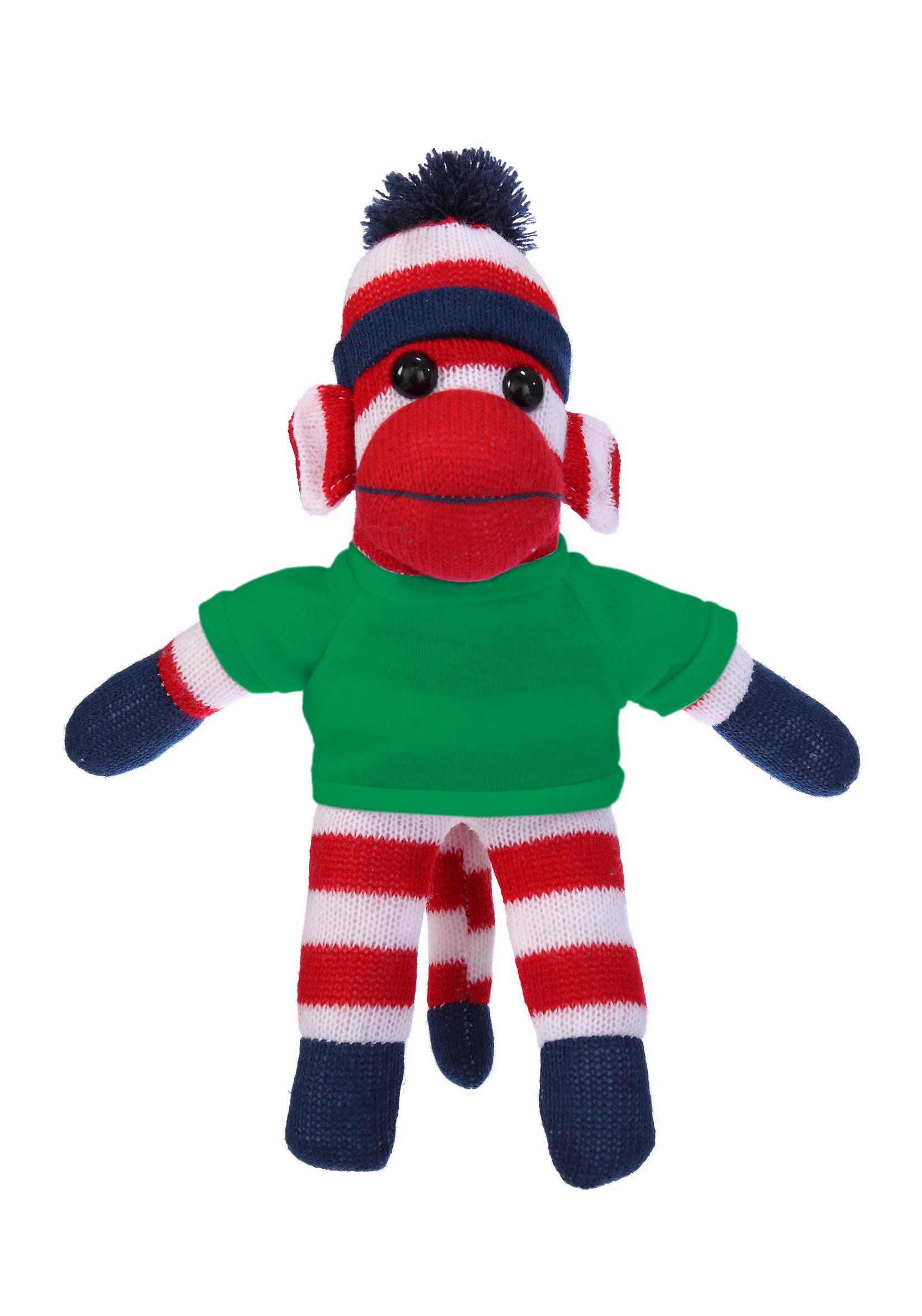Plush Patriotic Sock Monkey with Tee 1