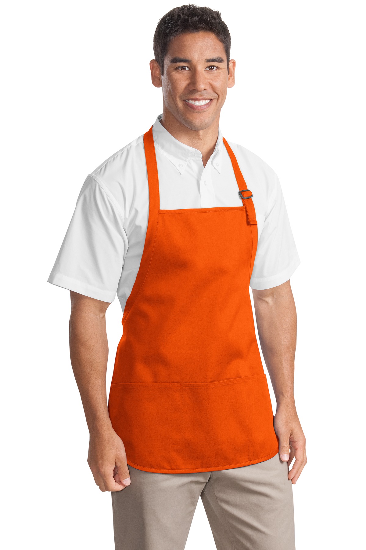Port Authority Medium-Length Apron with Pouch Pockets. A510 16