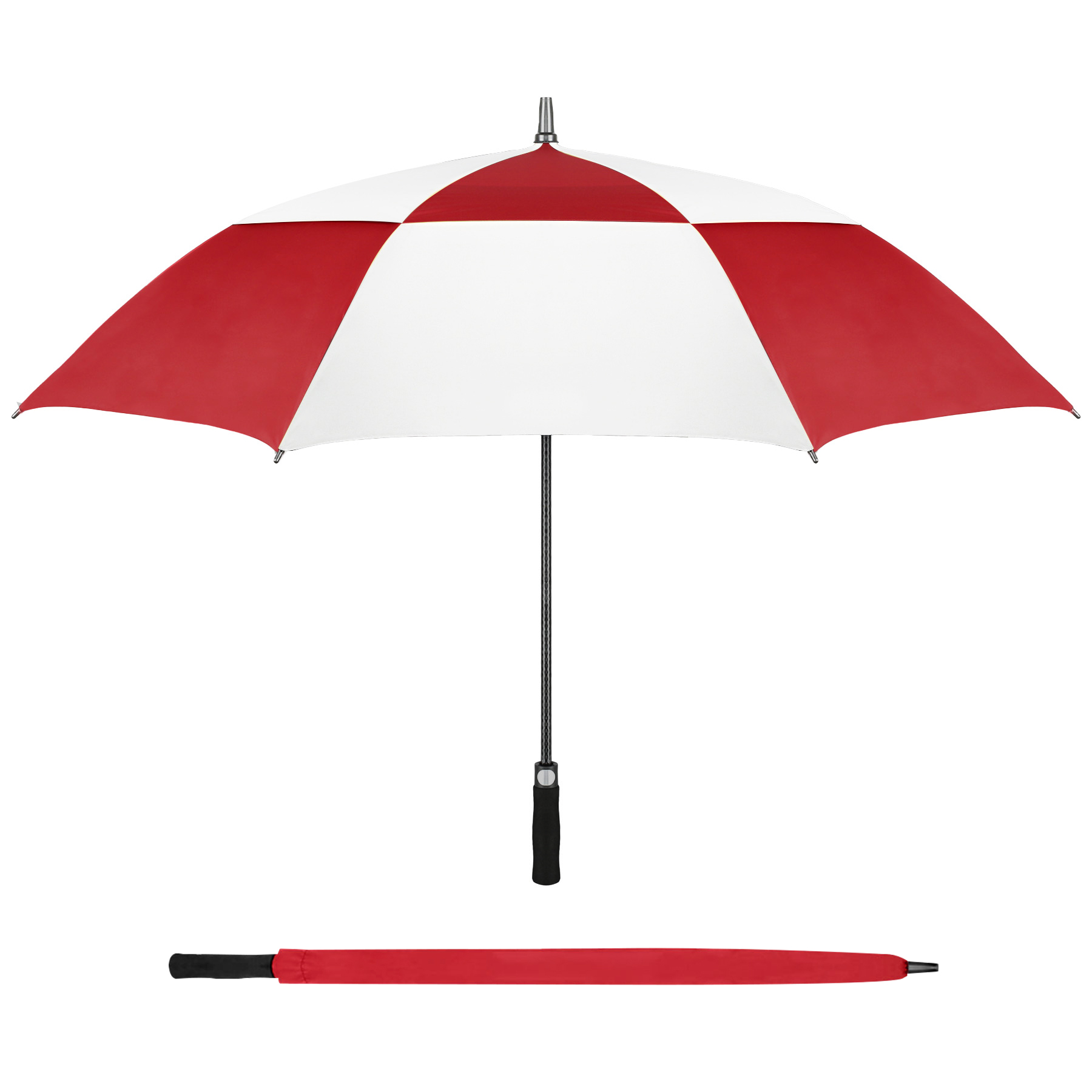 60'' Vented Auto-Open Golf Umbrella (Full Color) 24