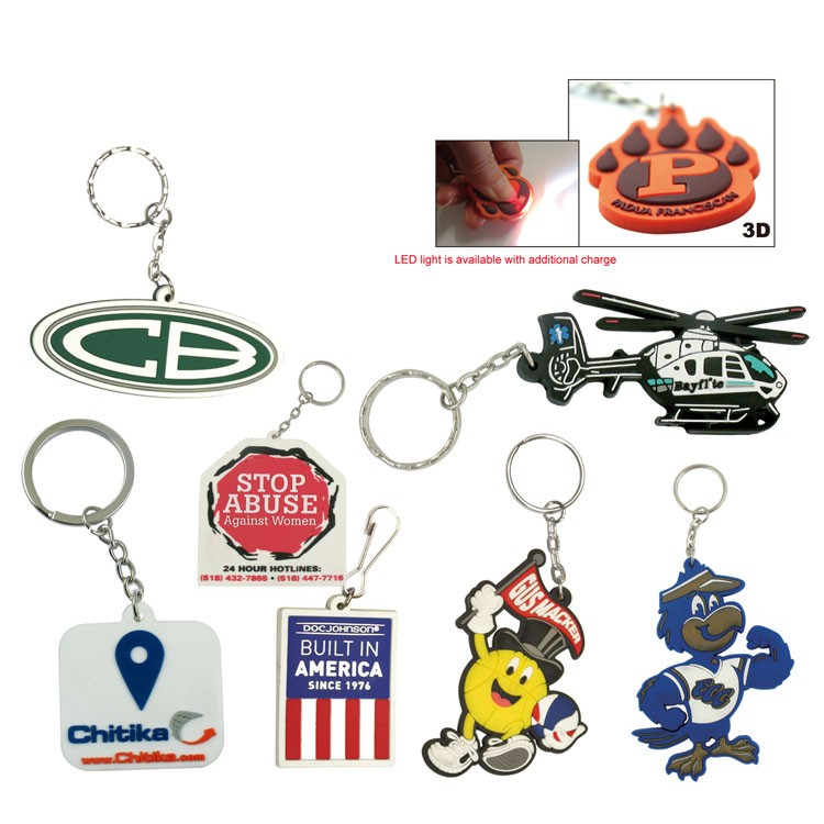 13 Square inch Custom PVC Key Tags (Key Chain, Keychain, Key chains) 2