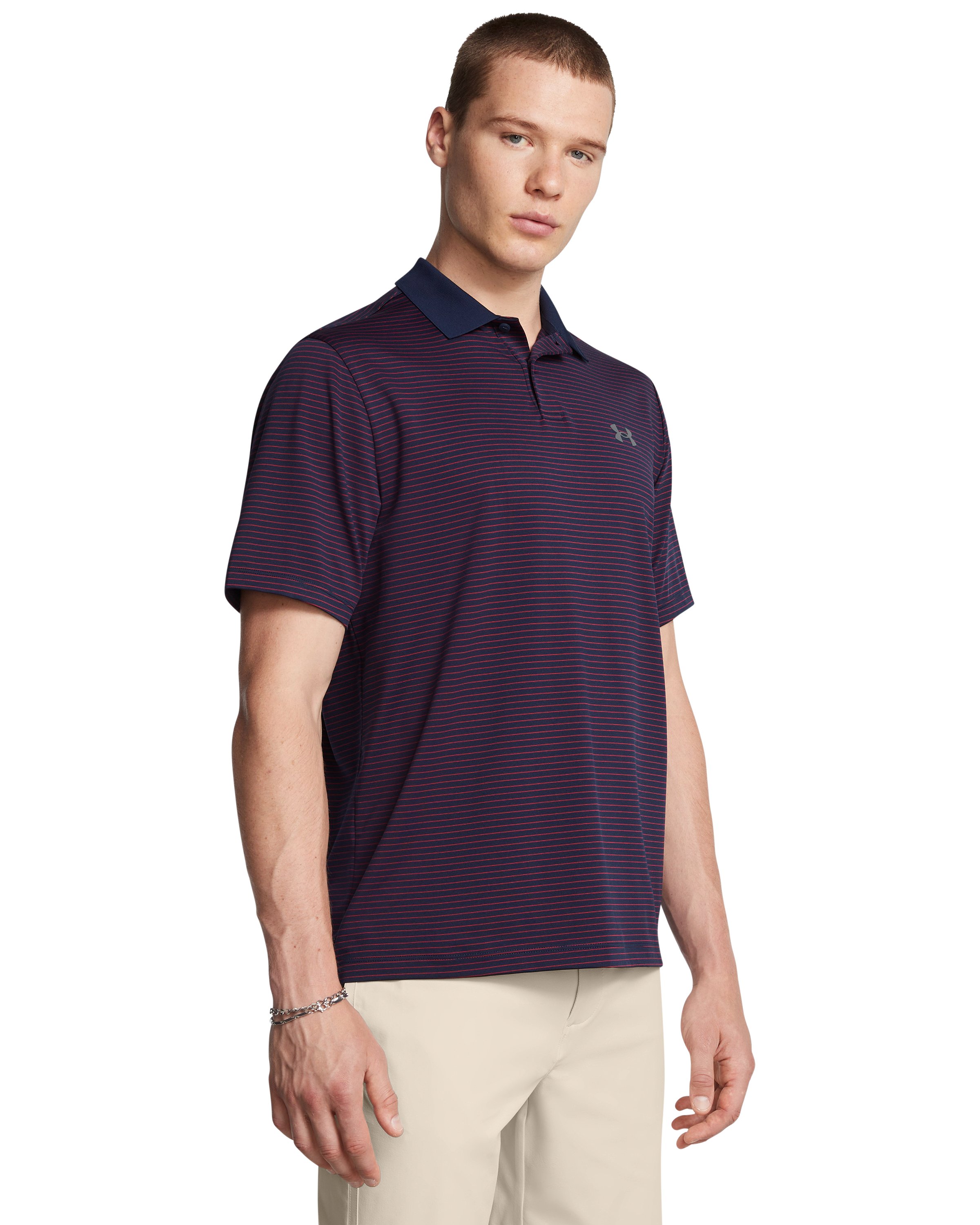 UA Matchplay Stripe Men's Polo 8