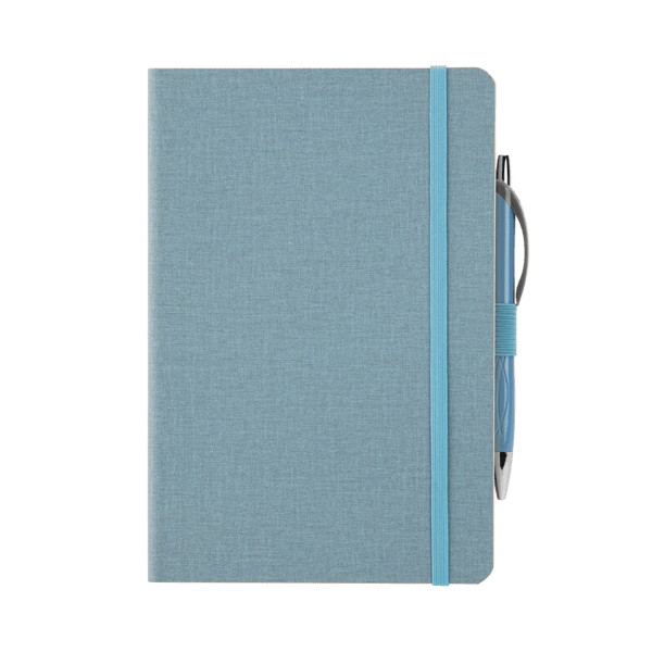 Crosshatch PU Notebook With Pen 37