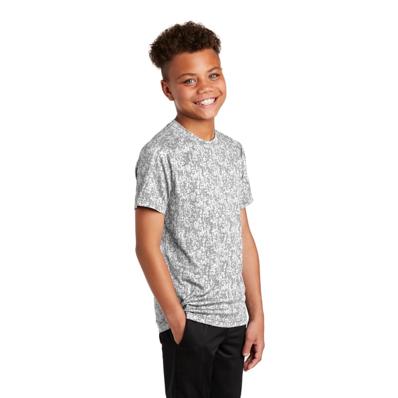 Sport-Tek Youth Digi Camo Tee. 4