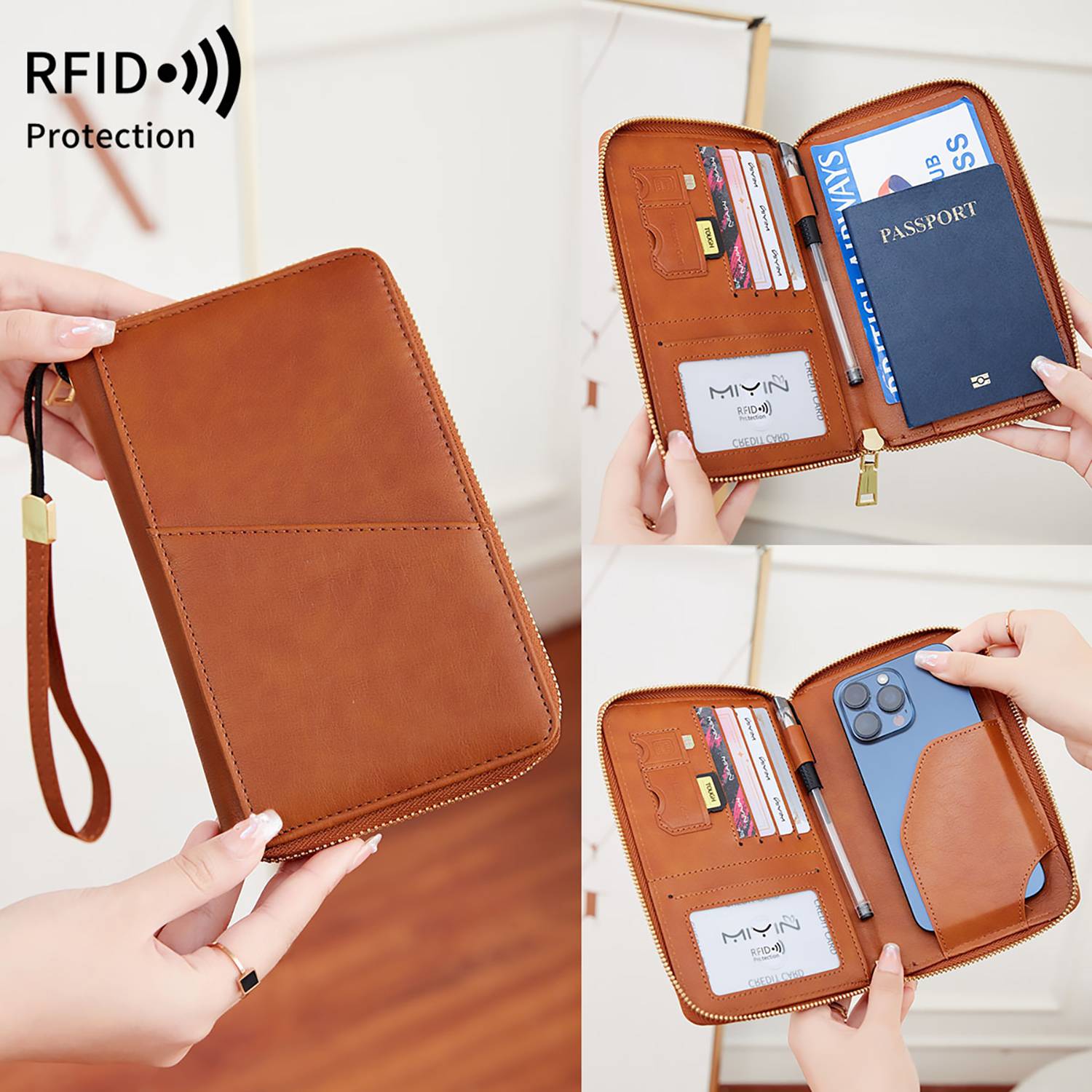 New Anti-theft Travel Document Multifunctional Storage Bag 6