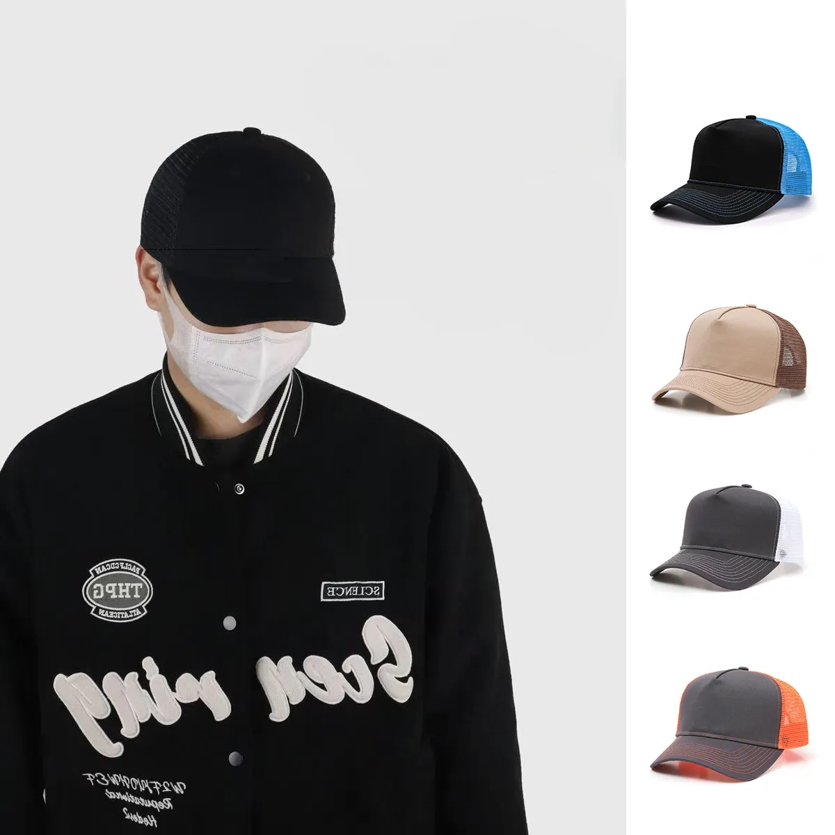 Classic Trucker Hat Mesh Back Adjustable Cap 6