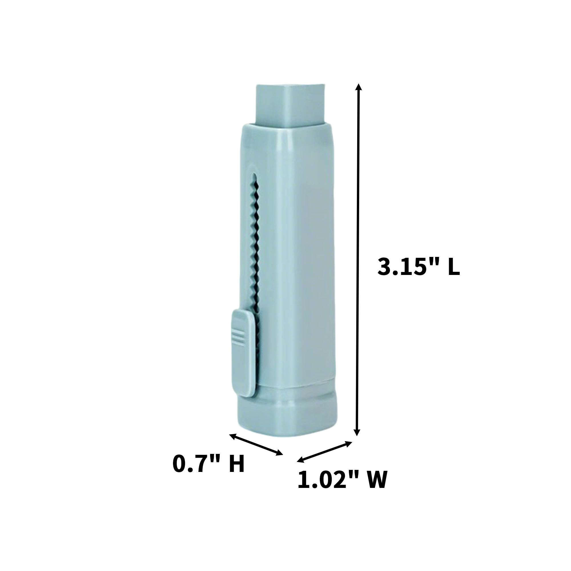 Retractable Casing Pencil Eraser 3.15" Length X 1.02" Width X 0.7" Height 5