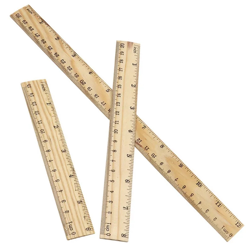 12"/ 30cm Wooden Ruler 1