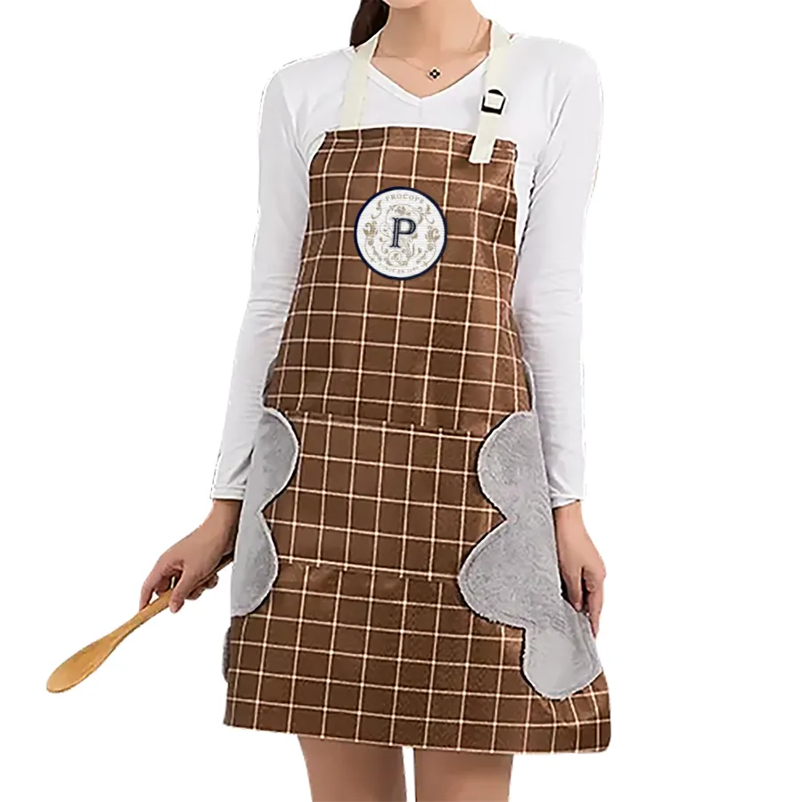 Striped Plaid Hand Wiping Apron 2