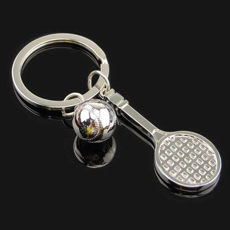 Creative Metal Tennis Key Ring 6