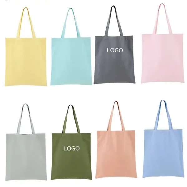 Reusable Cotton Canvas Tote Bag - Eco-Friendly Customizable 3