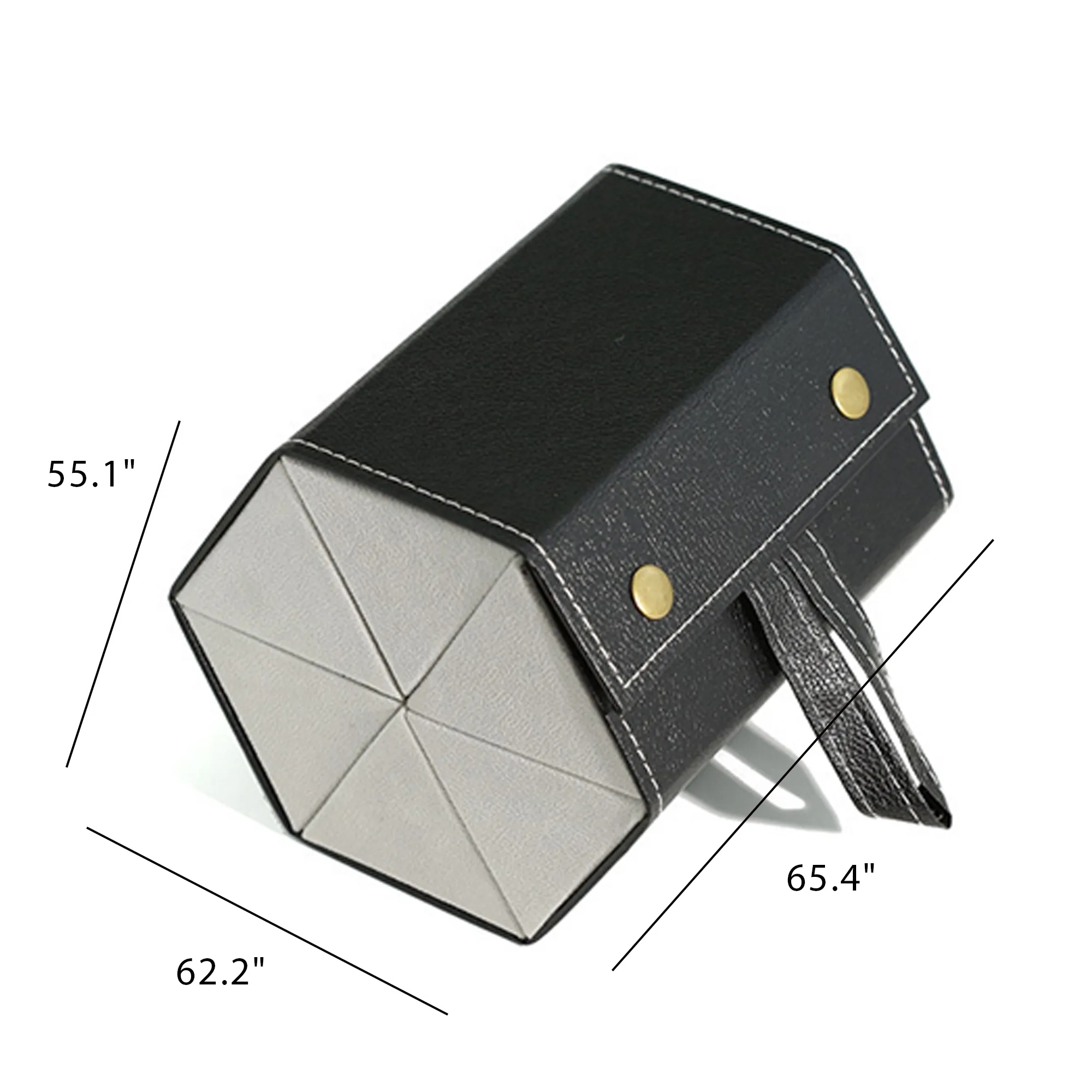 Foldable Hexagonal Glasses Case 3