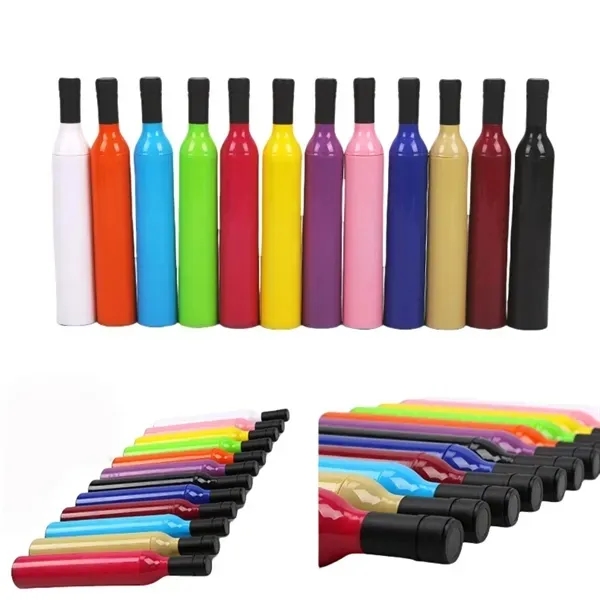 Wine Bottle Umbrella with Dual-Use Sun and Rain Protection 10