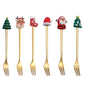 Christmas Dessert Fork 3