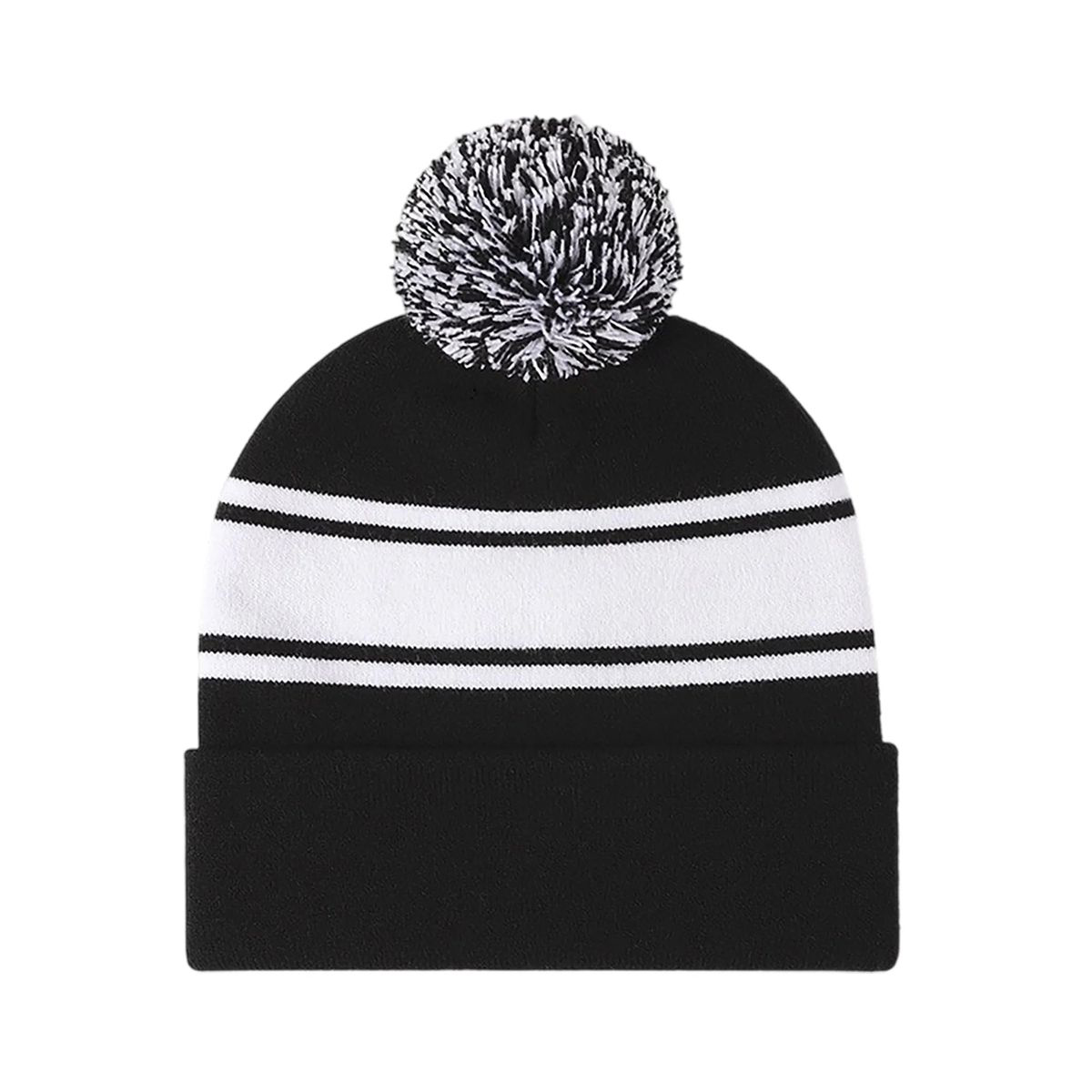 Acrylic Cuffed Knit Hat for Youth Winter Wear 4
