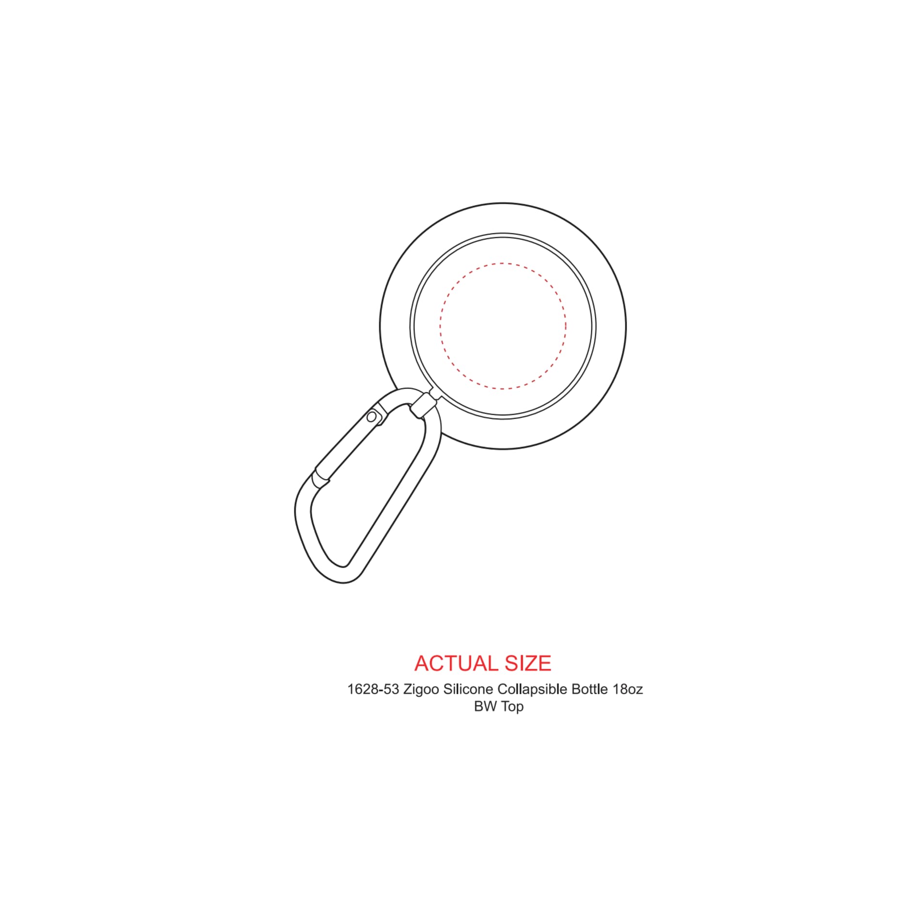 Zigoo Silicone Collapsible Bottle 18oz 41