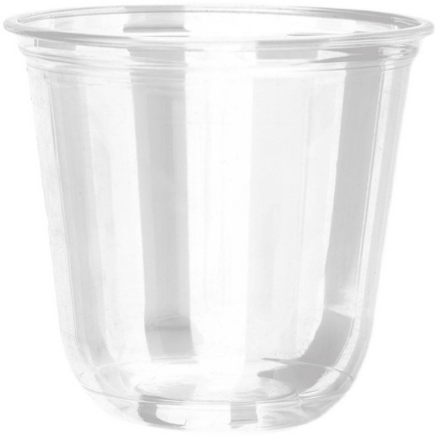12oz Disposable U Shaped Plastic Cups w/ Lid 3