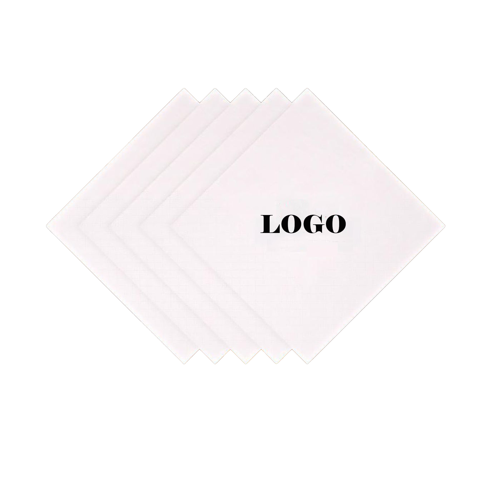 9.1" * 9.1" 2 Ply White Beverage Napkin 2