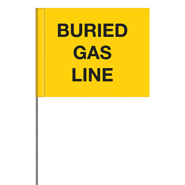 Generic Message Marking Flags - Buried Gas Line Generic Message Marking Flags - Sewer 3