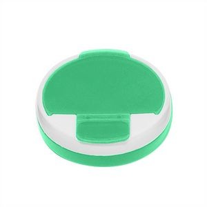 Round Snap Lid Pill Case With Four Compartments And Rotating Top 5