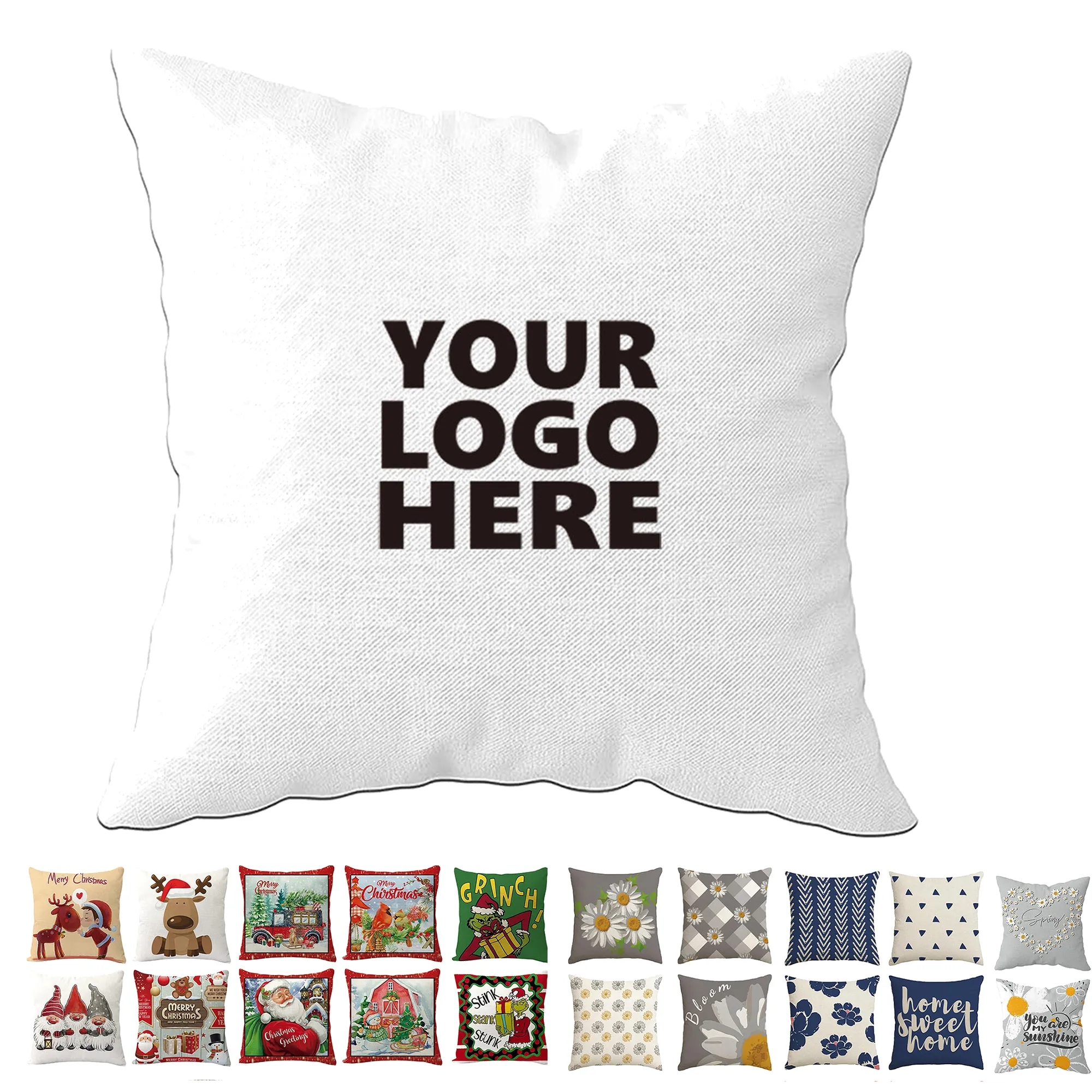 Linen Decorative Pillowcase Covers 2