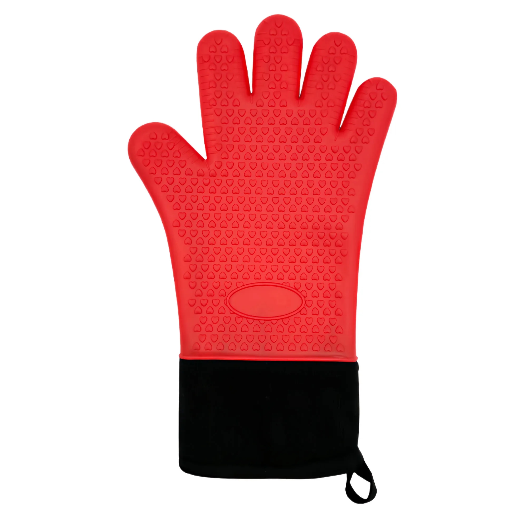 Flexible Five Finger Heat Resistant Silicone Oven Mitts 5