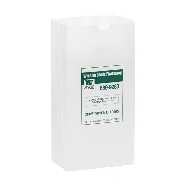 Grocery Bag - White Kraft 10# SOS 1