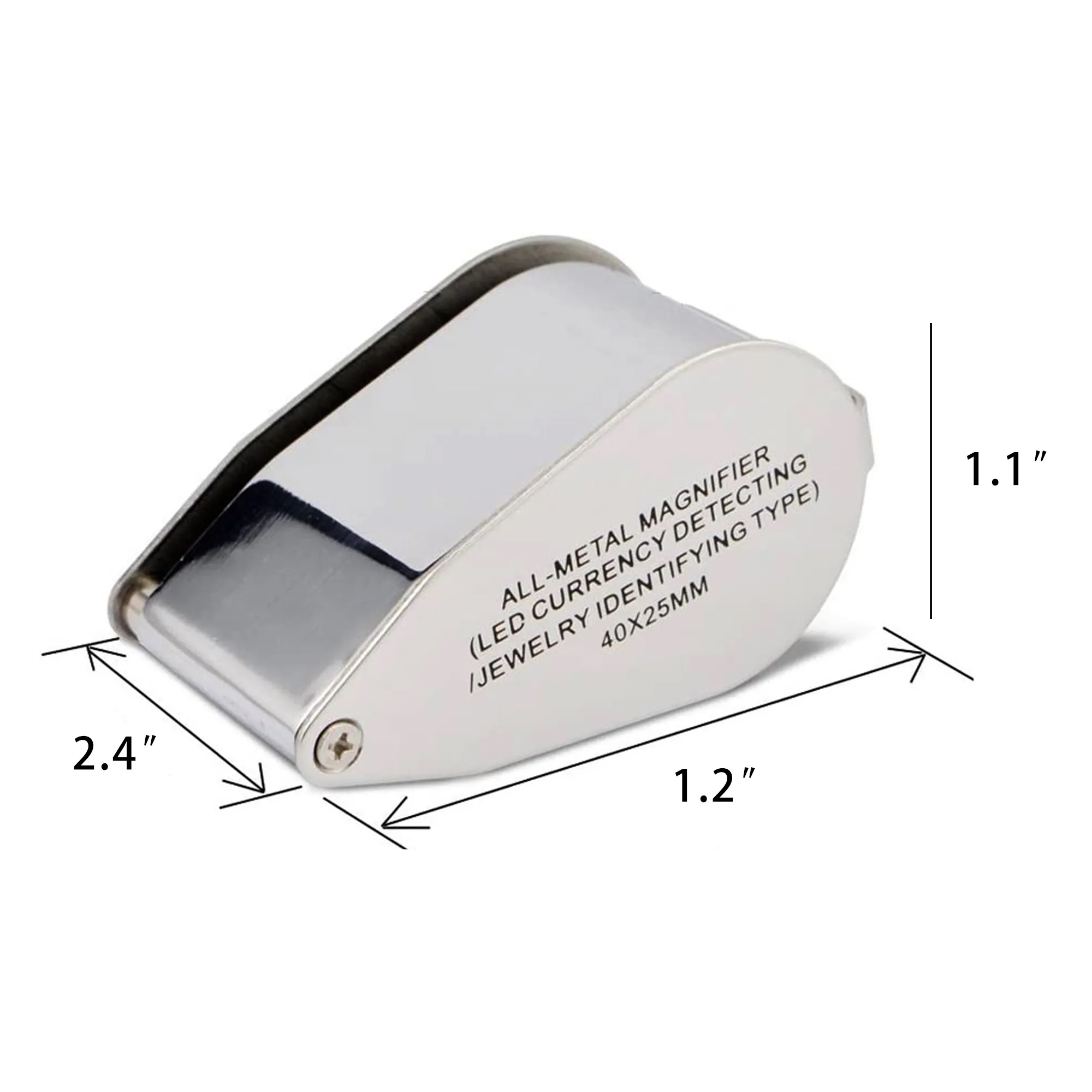LED Light Metal Folding Magnifier 3