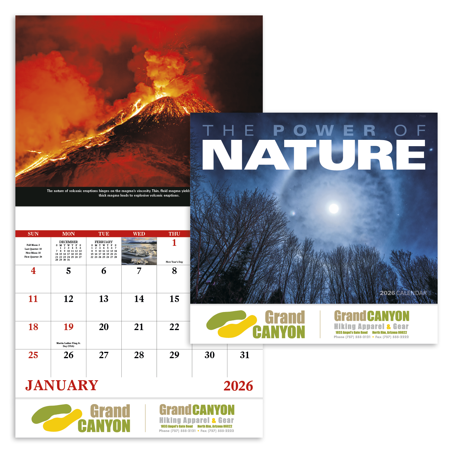 Good Value™ The Power of Nature - Stapled Calendar 61