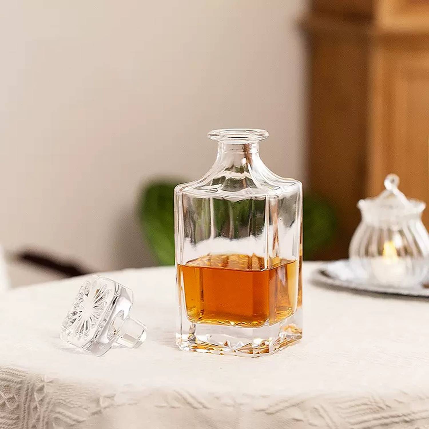 25OZ Crystal Glass Wine Decanter 4